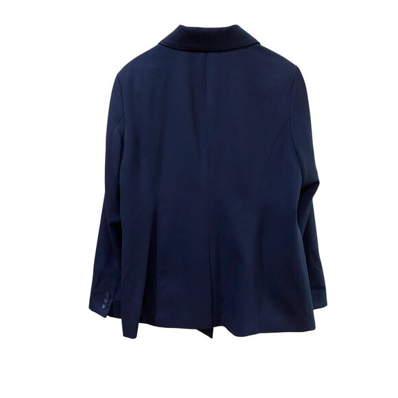 Pendleton Seasonless Navy Blue Virgin Wool Blazer Jacket Womens Size 16 - Picture 3 of 10